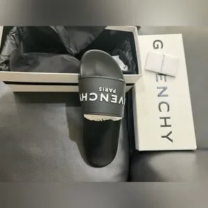 Givenchy | Shoes | Black Givenchy Slides Brand New Size 441 